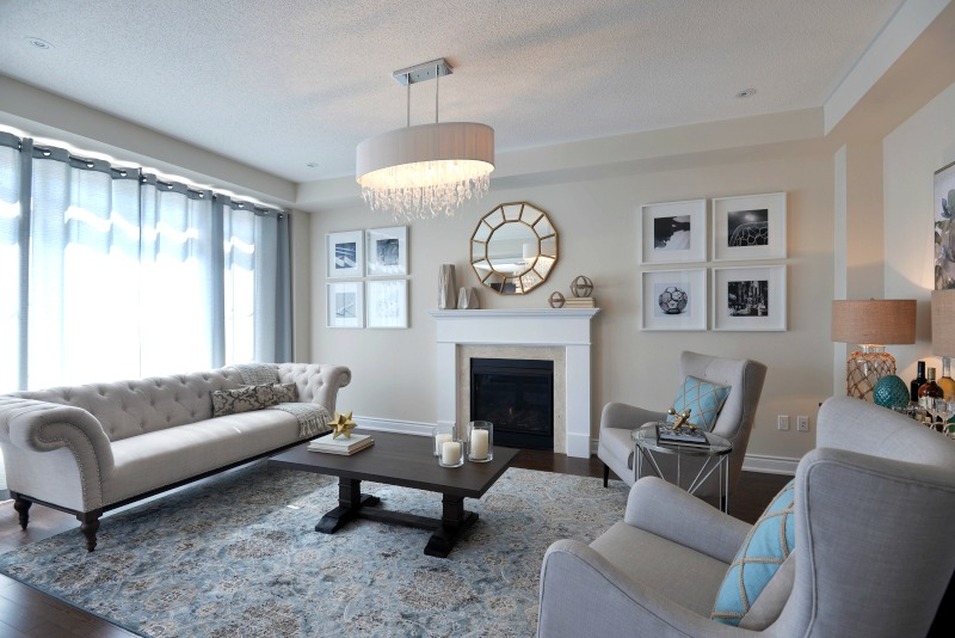 Luxury living room in neutrals