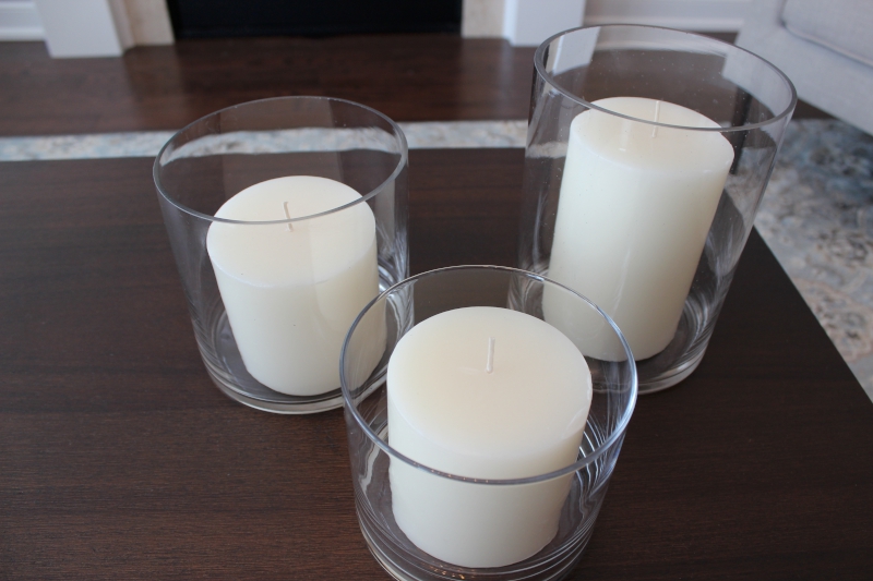 trio of candles